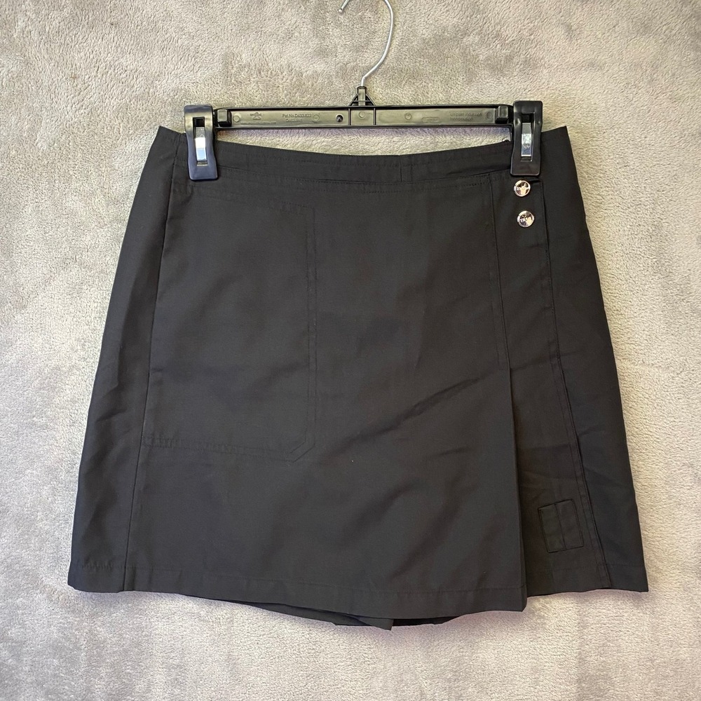 IZOD XFG Cool FX Black Golf Skort Tennis Activewear Wrap Front Womens Size 2
